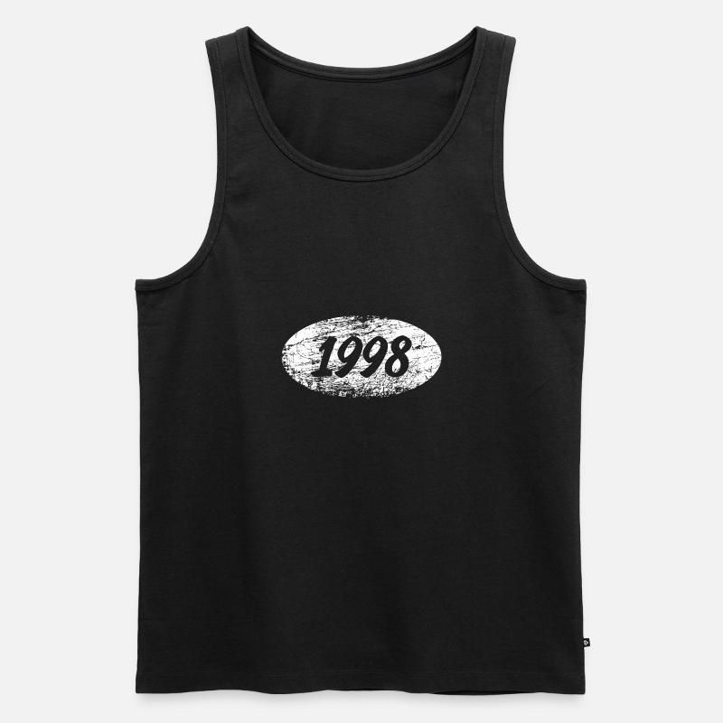 1998 - Männer Premium Bio Tank Top - Schwarz
