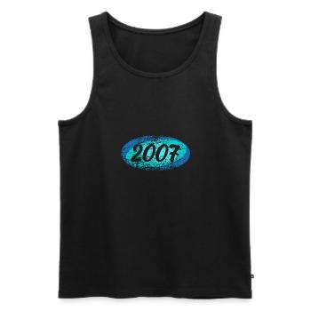 2007 - Männer Premium Bio Tank Top - Schwarz - Vorne - AI Model Male 178 light (178cm)