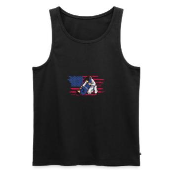BJJ Filles Arts Martiaux Jiu Jitsu Arts Martiaux - Débardeur bio Premium Homme - noir - Devant - Michal (187cm)