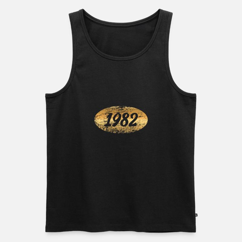 Edelmetall 1982 - Männer Premium Bio Tank Top - Schwarz