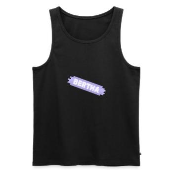 First name for Bertha Mother Infant - Men's Premium Organic Tank Top - black - Front - AI Model Male 178 light (178cm)