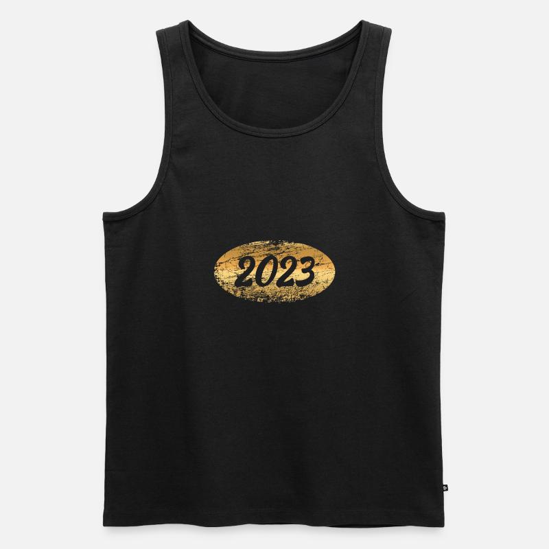 Edelmetall 2023 - Männer Premium Bio Tank Top - Schwarz