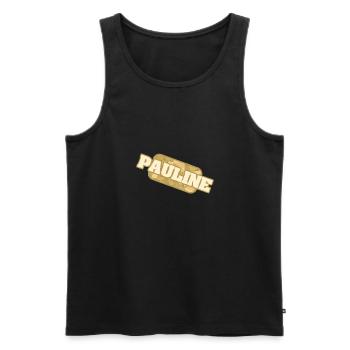Bio Pauline - Men's Premium Organic Tank Top - black - Front - AI Model Male 178 light (178cm)