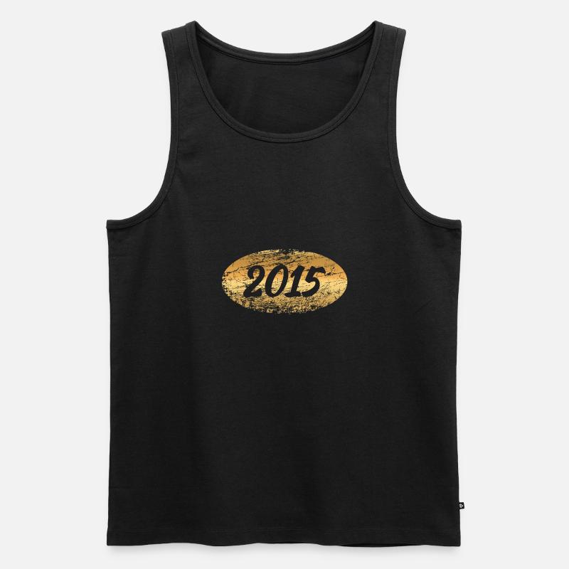 Edelmetall 2015 - Männer Premium Bio Tank Top - Schwarz