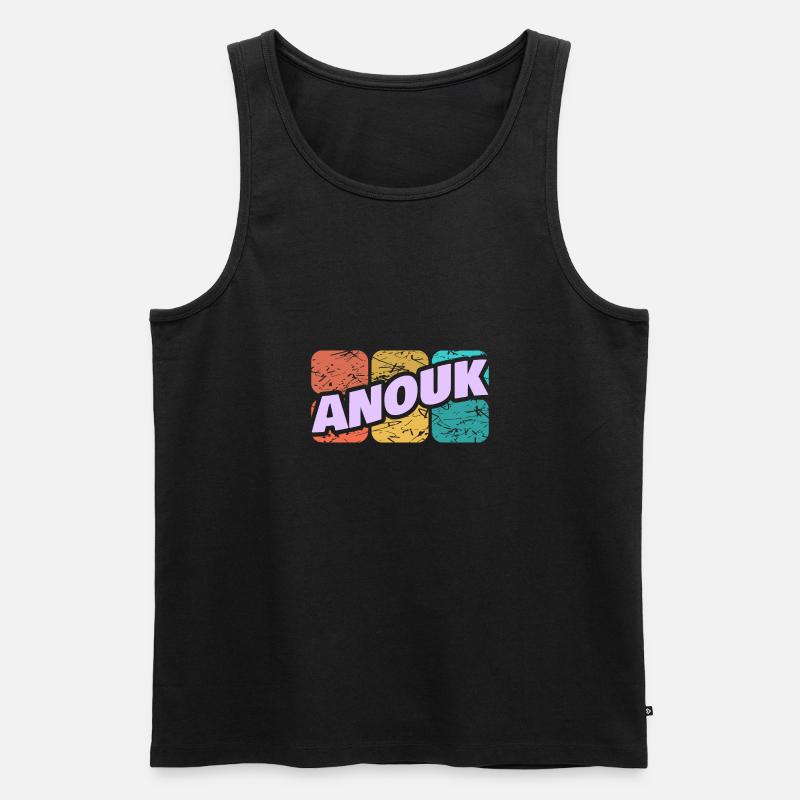 Anouk Anouk - Männer Premium Bio Tank Top - Schwarz