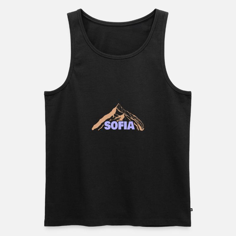 Sofia as a gift idea - Men's Premium Organic Tank Top - black