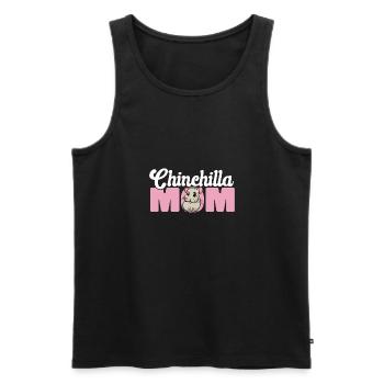 Chinchilla - Männer Premium Bio Tank Top - Schwarz - Vorne - Michal (187cm)