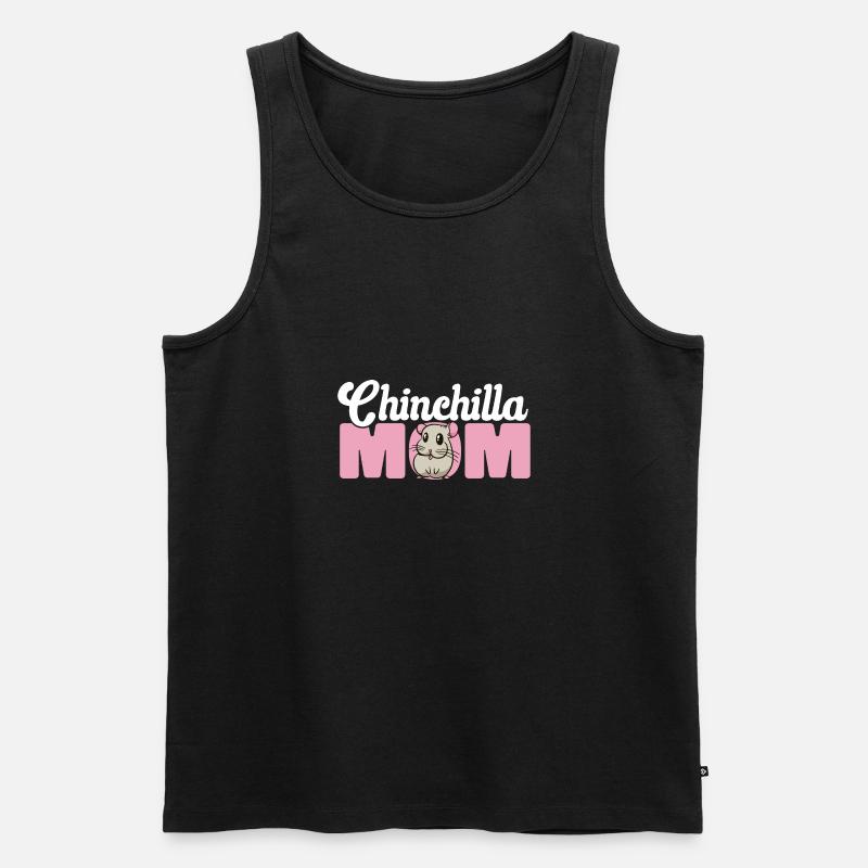 Chinchilla - Männer Premium Bio Tank Top - Schwarz