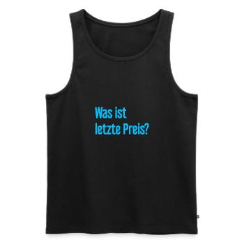 What is last price? - Men's Premium Organic Tank Top - black - Front - Michal (187cm)