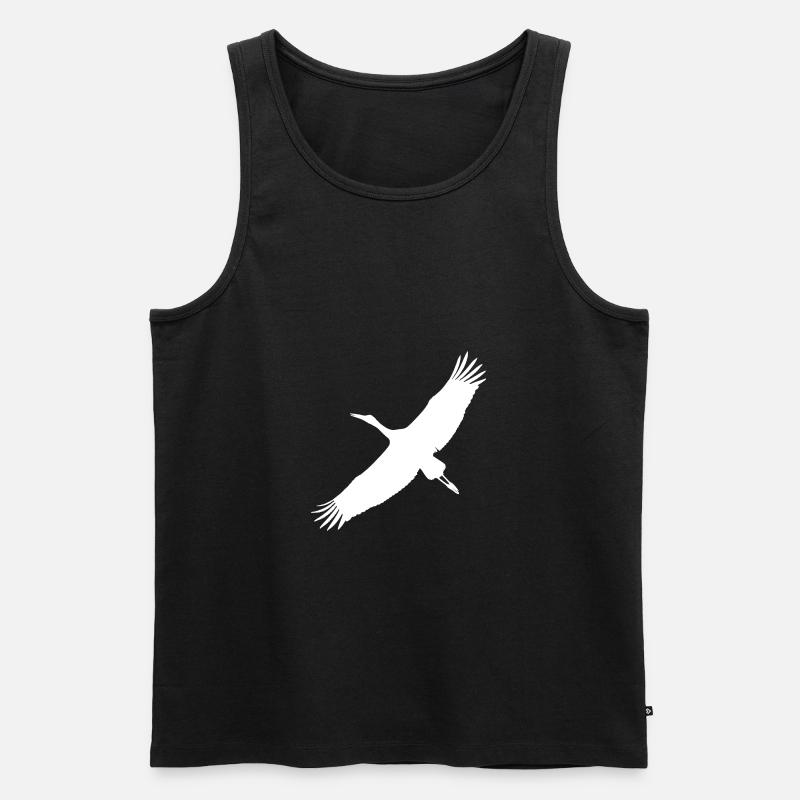 Storch - Männer Premium Bio Tank Top - Schwarz