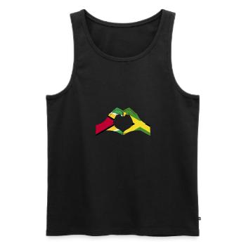 Guyana Flag Guyanese Guyana - Men's Premium Organic Tank Top - black - Front - Michal (187cm)