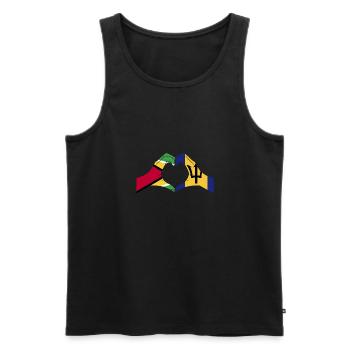 Guyana Flag Guyanese Guyana - Men's Premium Organic Tank Top - black - Front - Michal (187cm)