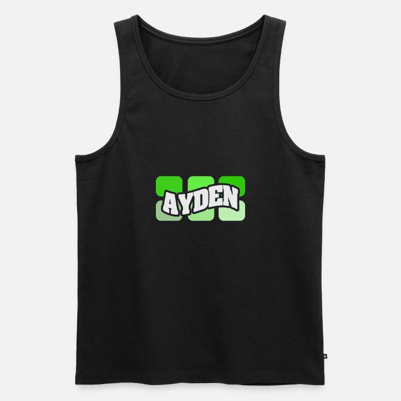 Name Ayden - Männer Premium Bio Tank Top - Schwarz