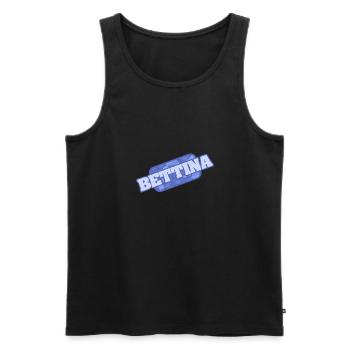 Gesundheit Bettina - Männer Premium Bio Tank Top - Schwarz - Vorne - Michal (187cm)