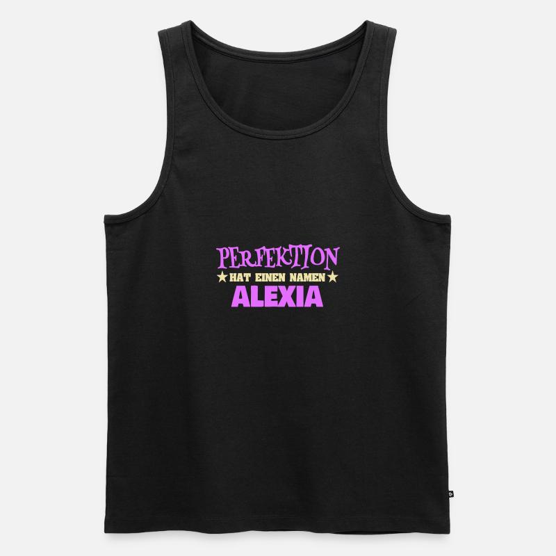Alexia - Männer Premium Bio Tank Top - Schwarz