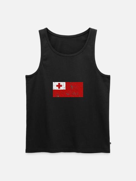 Gift for Tonga - Men's Premium Organic Tank Top - black