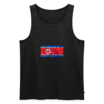 North Korea North Korea - Men's Premium Organic Tank Top - black - Front - AI Model Male 178 light (178cm)
