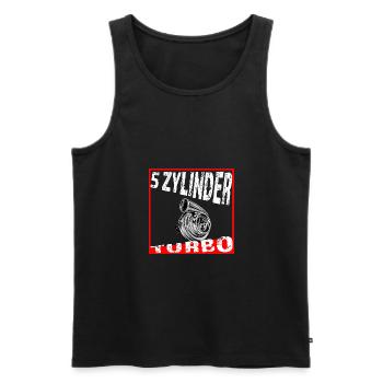 5 Zylinder Fünf Zylinder - Männer Premium Bio Tank Top - Schwarz - Vorne - AI Model Male 178 light (178cm)