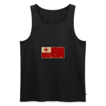 Tonga - Men's Premium Organic Tank Top - black - Front - AI Model Male 178 light (178cm)