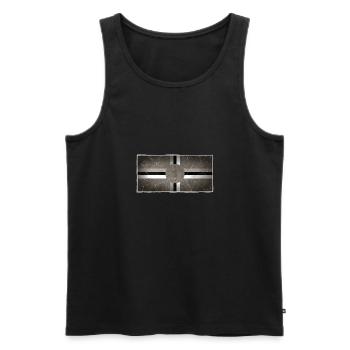 Dominique - Débardeur bio Premium Homme - noir - Devant - Michal (187cm)