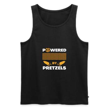 Propulsé par des bretzels, une cuisine allemande cool - Débardeur bio Premium Homme - noir - Devant - Michal (187cm)