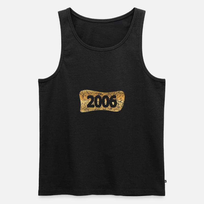 2006 - Männer Premium Bio Tank Top - Schwarz