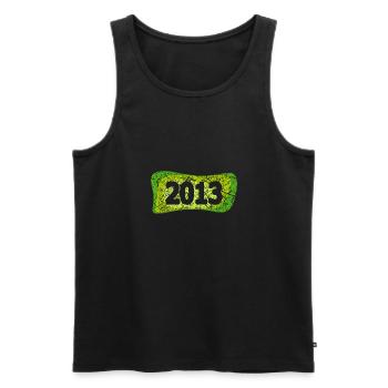 Kratzer 2013 - Männer Premium Bio Tank Top - Schwarz - Vorne - AI Model Male 178 light (178cm)
