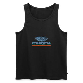 Fladenbrot Brot Backen Äthiopien Injera Brot - Männer Premium Bio Tank Top - Schwarz - Vorne - AI Model Male 178 light (178cm)