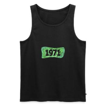 Scratch 1971 - Men's Premium Organic Tank Top - black - Front - AI Model Male 178 light (178cm)