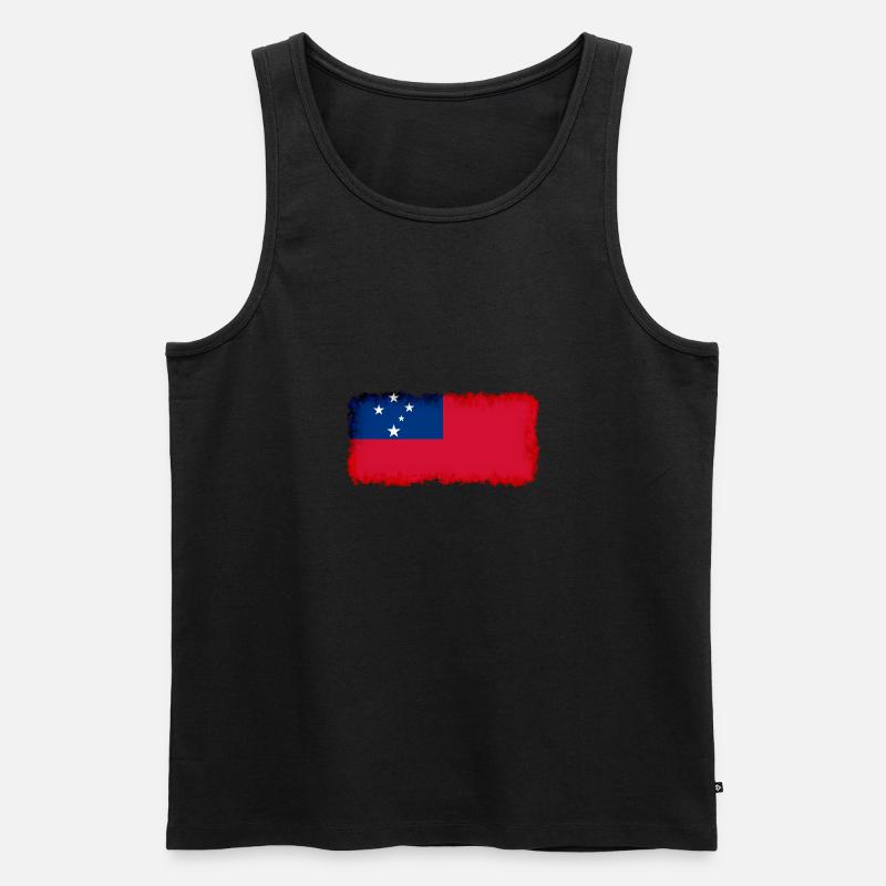 Samoa - Männer Premium Bio Tank Top - Schwarz