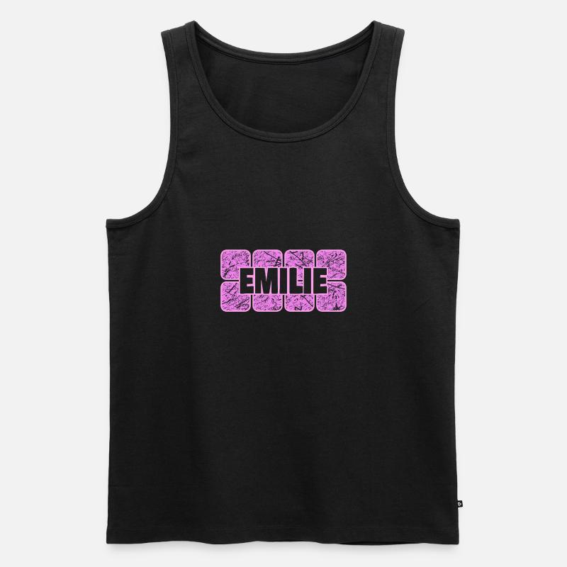 Ehefrau Emilie - Männer Premium Bio Tank Top - Schwarz