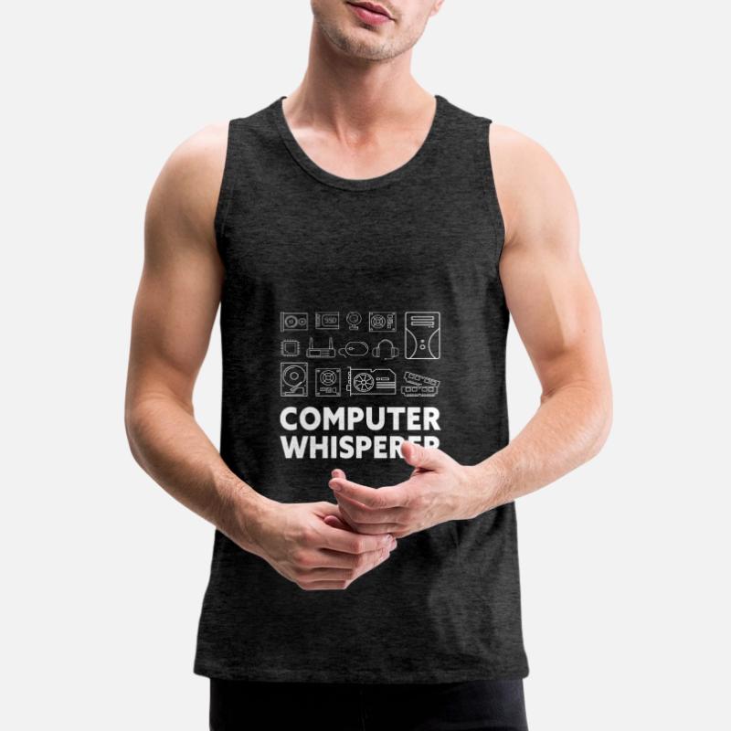Tech Support Nerds Geek... Programmers & Nerd Men's Premium Organic Tank Top