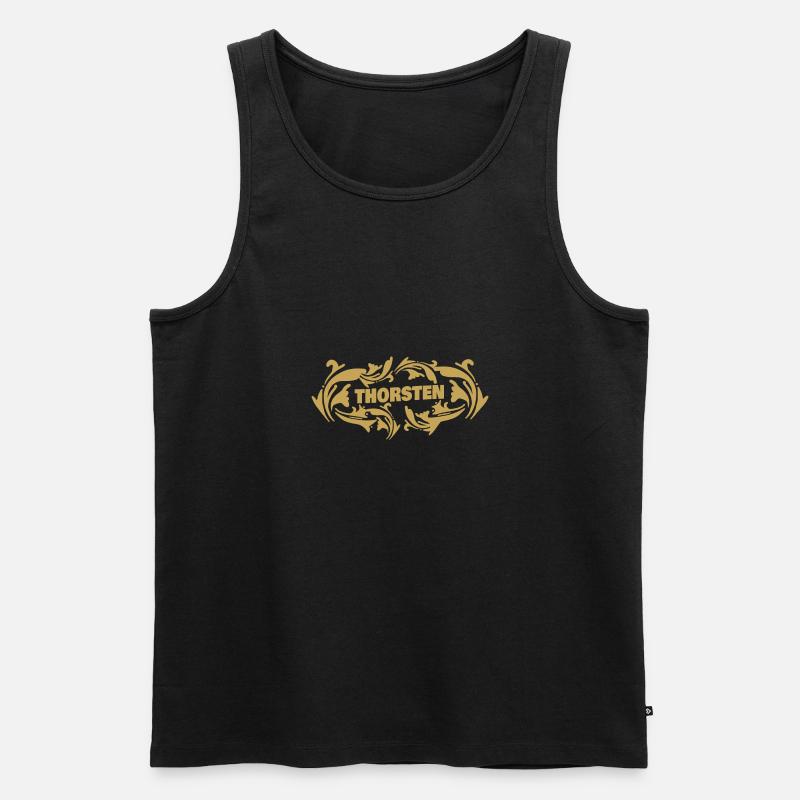 Thorsten - Männer Premium Bio Tank Top - Schwarz
