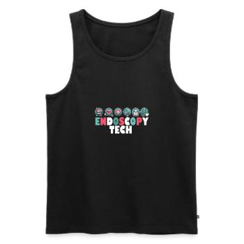 Unique Endoscopy Nurse and Gastro Squad Designs - Men's Premium Organic Tank Top - black - Front - AI Model Male 178 light (178cm)