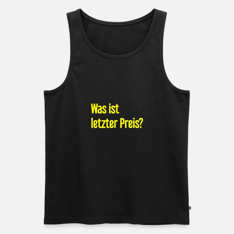 Was ist letzter Preis? - Männer Premium Bio Tank Top - Schwarz