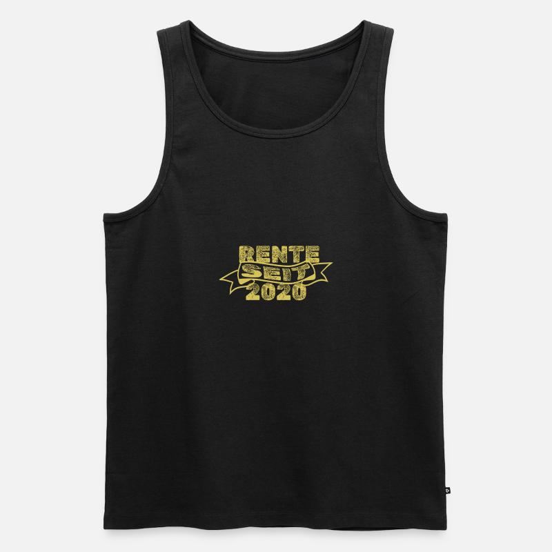 Rente 2020 - Männer Premium Bio Tank Top - Schwarz