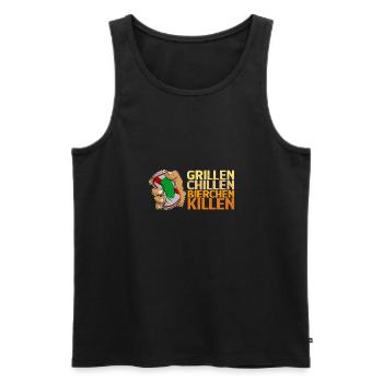 Dosenbier Kistenlauf Bier Saufen Bierzelt Alkohol - Männer Premium Bio Tank Top - Schwarz - Vorne - Michal (187cm)