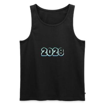 Eisberg 2028 - Männer Premium Bio Tank Top - Schwarz - Vorne - Michal (187cm)