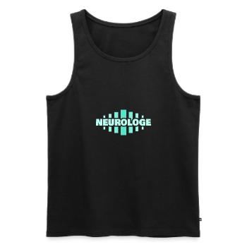 Neurologe als Beruf - Männer Premium Bio Tank Top - Schwarz - Vorne - AI Model Male 178 light (178cm)