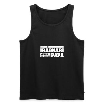 Geschenk für Ragnar - Männer Premium Bio Tank Top - Schwarz - Vorne - Michal (187cm)