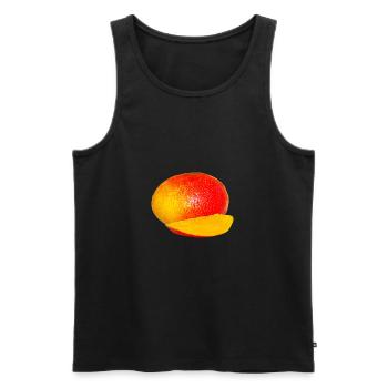 veggie Veggie mangue fruits18 - Débardeur bio Premium Homme - noir - Devant - AI Model Male 178 light (178cm)