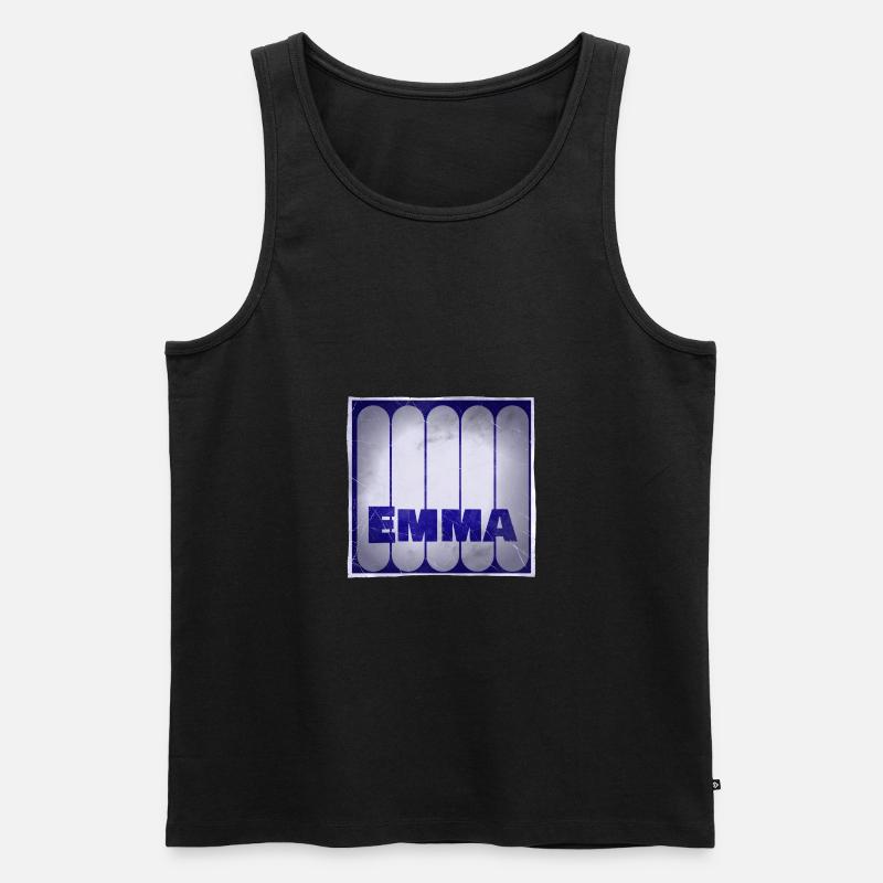 Name Emma Geschenkidee - Männer Premium Bio Tank Top - Schwarz