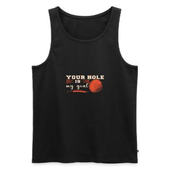 Golf Geschenk Witz Golfspieler Golfer - Männer Premium Bio Tank Top - Schwarz - Vorne - AI Model Male 178 light (178cm)
