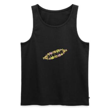 Mother for Asuman Mutti Mama - Men's Premium Organic Tank Top - black - Front - Michal (187cm)