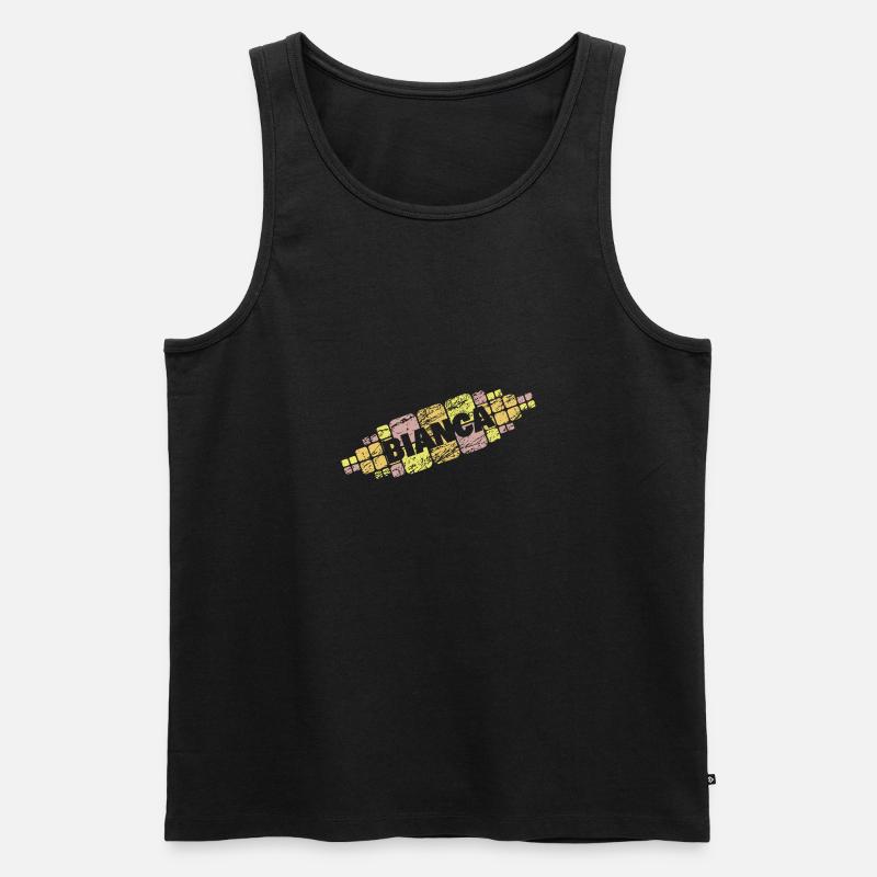 Mutter Bianca - Männer Premium Bio Tank Top - Schwarz