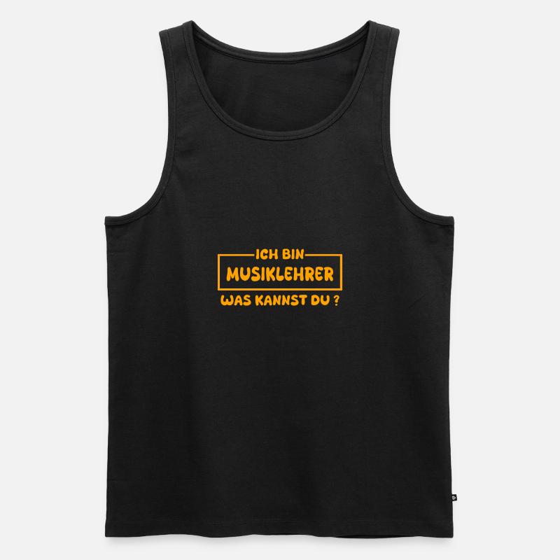 Musiklehrer als Beruf - Männer Premium Bio Tank Top - Schwarz