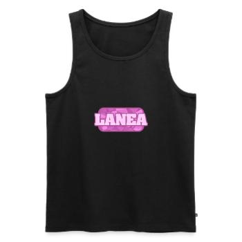 Lanea - Männer Premium Bio Tank Top - Schwarz - Vorne - AI Model Male 178 light (178cm)