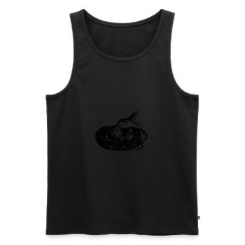 Schlange - Männer Premium Bio Tank Top - Schwarz - Vorne - Michal (187cm)