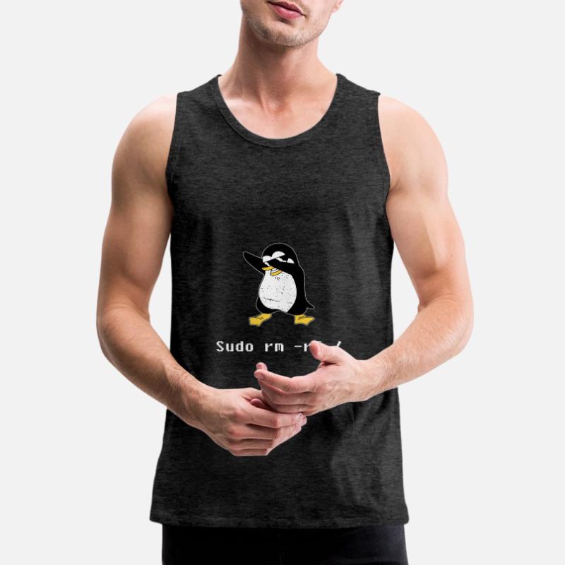 Sudo rm RF Admin Sysadmin Cadeau Java Linux Débardeur bio Premium Homme