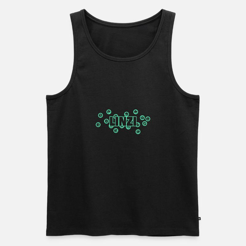 Linzi - Männer Premium Bio Tank Top - Schwarz